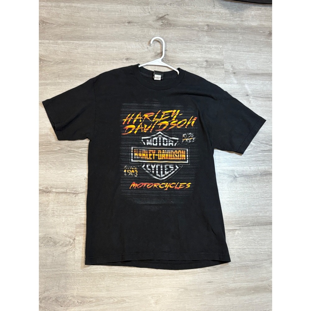 Harley Davidson T-Shirt Ride Free‎ Graphic Tee Motorcycle Biker Mens Large